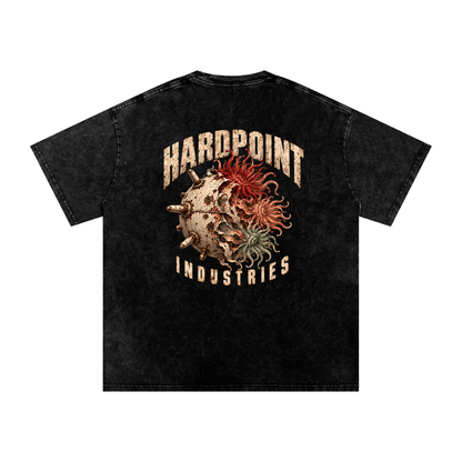 HARDPOINT Tentacle Shell Snow-Washed Oversized Tee