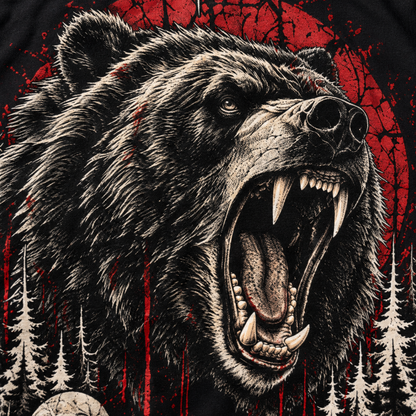 HARDPOINT Relentless Tee, Black, detail view. AI-styled product mockup.