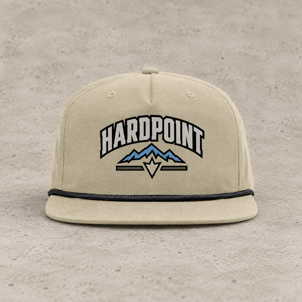 HARDPOINT Summit Rope Hat — styled product mockup, front view